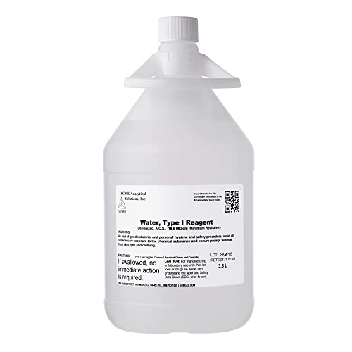 Acme Analytical Solutions, Deionized Water, Ultrapure, DI Water, 1 Gallon, 3.8 Liters