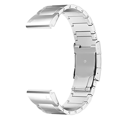 LDFAS Fenix 8/7/6 Pro/5 Plus Band, 22mm Titanium Metal Quick Release Easy Fit Watch Strap with...