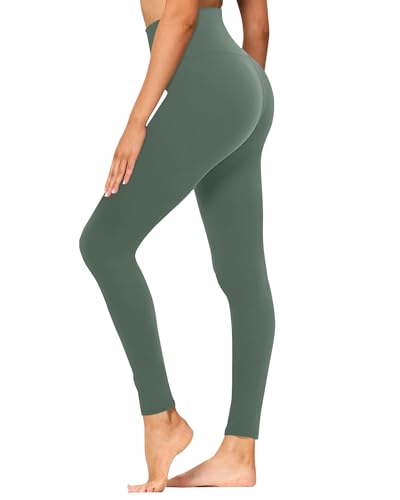 GAYHAY High Waisted Leggings for Women - Soft Opaque Slim Tummy Control Printed Pants for Running Cycling Yoga