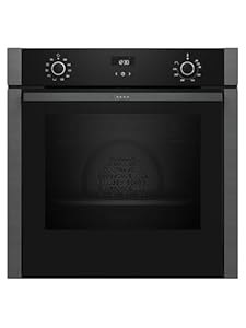 NEFF B3ACE2AG3, N50, Backofen, 60 x 60 cm, Made in Germany, LCD-Display, Versenkbare Tür, CircoTherm, 7 Beheizungsarten, Easy Clean, Kindersicherung, Schnellaufheizung, Graphite-Grey