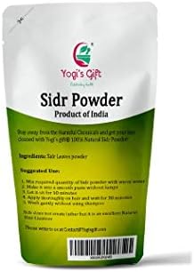 YOGI'S GIFT - Celebrating Health | Sidr Powder Trial Pack 100 Grams | Natural Herbal Hair Cleanser & Conditioner | Rejuvenates Follicles | Hair Care Powder