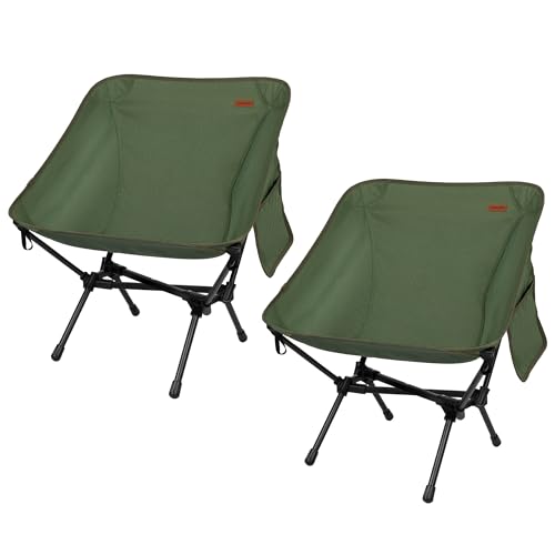 TOBTOS 2-Pack Ultralight Folding Camping Chair