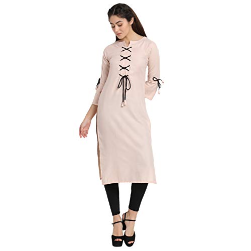 Image of DHRUVI TRENDZ Women's Rayon Kurta