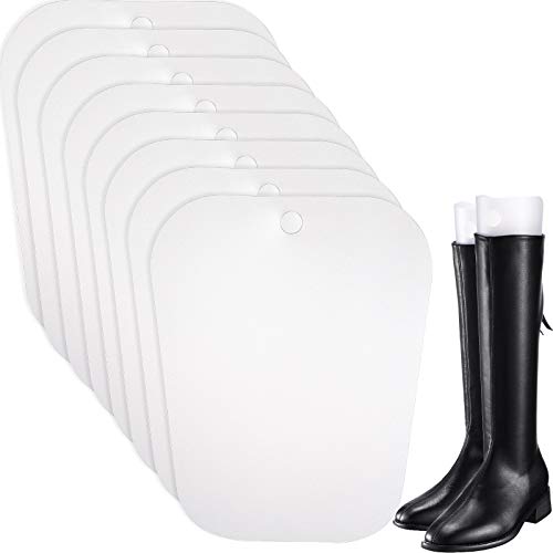 Bememo 8 Piezas Hormas de Botas Soporte de Bota Alta Insertos de Formas de Botas para Mujeres y Hombres (Transparente, 14 Pulgadas)