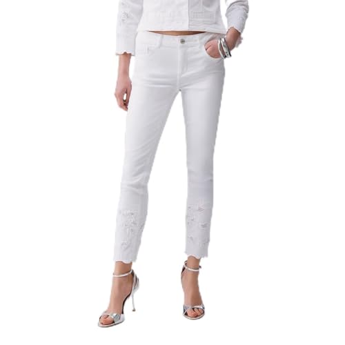 Liu Jo Skinny-Hose mit St. Galler Stickerei 32, P9255