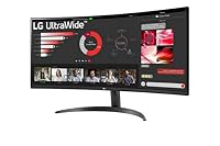LG UltraWide™ 34WR50QK-B 34 Zoll 21:9 Curved UWQHD VA Monitor, 100Hz, HDR10, 99% sRGB, 2X HDMI 2.0, 1x DisplayPort 1.4, Schwarz – Ansicht 9