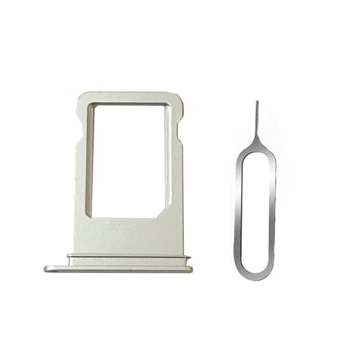 SIM Card Tray for iPhone 7 Plus, Replacement Single SIM Card Holder Slot with Eject Pin (Silver)