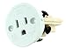 2 Pack of Sillites Self Contained Receptacle - Tamper Resistant - Includes Cover Cap and Mounting Screws - White