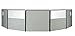 Produktbild ISABELLA Windschutz FLEX-Netzmaterial / PVC - 460 x 140 - GRANIT/BLACK - VERTRIEB durch - Holly ® Produkte STABIELO ® - holly-sunshade ® - patentierte Innovationen im Bereich mobiler universeller Sonnenschutz - Made in Germany -