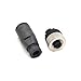 FOWIUNYE M12 5 Pin Female Connector, A Code Industrial Circular Connector Field Assembly Wireable Sensor IP67 Unshiled Straight Type Adapter 125V 4A AC/DC Connector for PG7