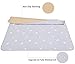 Splat Mat for Under High Chair/Arts/Crafts, WOMUMON Washable Baby Spill Mat Waterproof Anti-Slip Floor Splash Mat, Portable Play Mat and Table Cloth (Star, 51