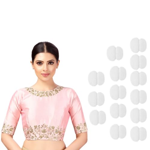 Image of Studio Shringaar Women's Readymade Art Silk Embroidered Saree Blouse with Elbow Length Sleeves