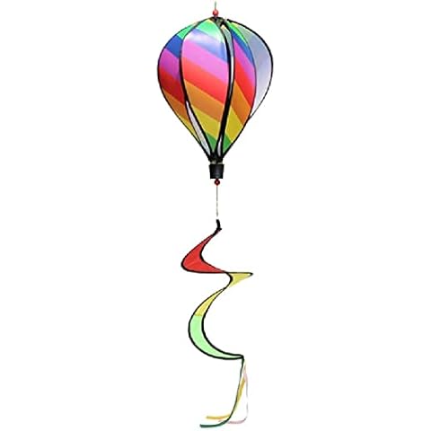 Hot Air Balloon Wind Spinner Rainbow Pinwheel Windsocks Spiral Windmill Cover
