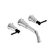 Riobel MMSQ05LCBK 8" wall-mount tub filler, CBK