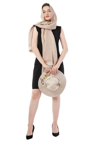 Premium Unisex Fine wool Zari Warm Stole Wrap Scarf, woollen scarf, woven woollen stole, Light weight wool scarf4