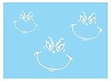 Grinch Face 3 Sizes Stencil Merry Grinchmas Christmas DIY Craft Signs