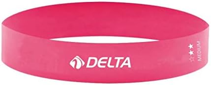delta spor Latex Aerobik Pilates Direnç Egzersiz Bandı Squat Çalışma Lastiği,Turkuaz,Orta - Görsel 2