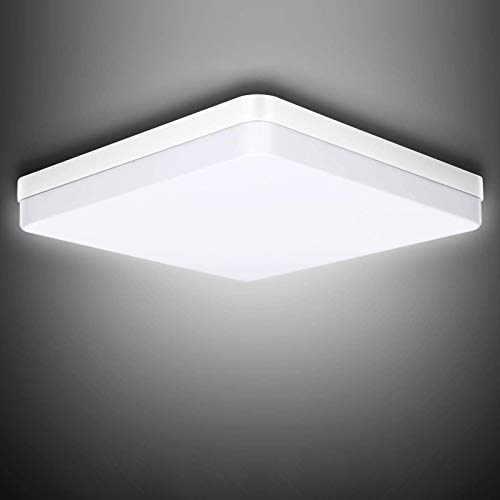 36W LED Deckenleuchte, Platz Bad Deckenlampe 3240LM Kaltweiß 6500K Cover