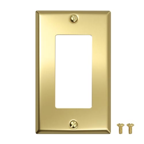 Placa de interruptor de latón resistente y elegante para reformas del hogar 2