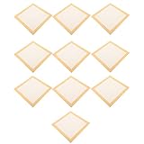 Milisten Xuan-Papier, chinesisches Malpapier, weiches Shikishi-Papier, quadratisch, Xuan-Papier, für Bastelarbeiten, Malerei, Kalligraphie, Wandkunst, 33 x 33 cm, 10 Blatt