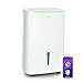 Klarstein DryFy Connect 30L Deshumidificador Inteligente, WiFi App Control, 30L/24h, Depósito 5L, Silencioso, Temporizador 24h, Desagüe Continuo, Para Habitaciones 25-30m², Blanco