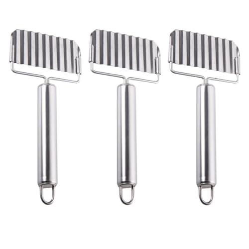 Set 3 Piezas Cuchillas Onduladas Acero Inoxidable miniatura 1