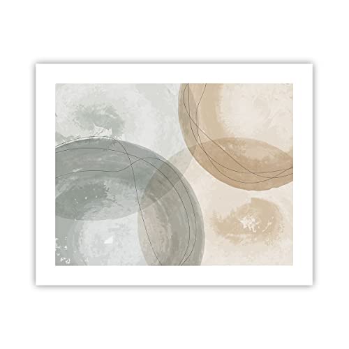 Poster da Parete Senza Cornice 50x40cm Acquerello Ruote Pastello Decorativi Stampa da Parete Decorazione Murale Wall Art Quadri Moderni Soggiorno Camera da Letto Cucina Immagini - P2XAA50x40-4842