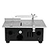 Mini Table Saw, Handmade Woodworking Bench Saw, 96W Mini Hobby Table Saw, 7-Level Speed Adjustable DIY Model Crafts Cutting Tool for Wood Metal Plastic Cutting (Black)