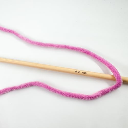 Image of Cuddly Velvet Chenille Yarn, Super Soft Fluffy Bulky for Knitting Crocheting Crafting Blanket Amigurumi, Durable for Shedding, 100 Gram (3.53 Ounces) 109 Yards (100 Meters) (Charm Pink)