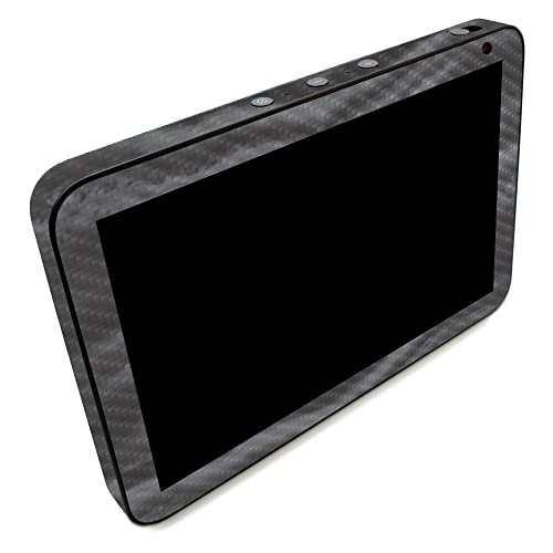Image of MightySkins Carbon Fiber Skin Compatible with Amazon Echo Show 8 (Gen 2) - Smoky Quartz | Protective, Durable Textured Carbon Fiber Finish | Easy to Apply | Made in The USA