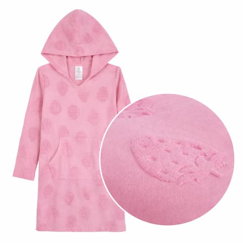 Image of Saint Eve Kids Girls Hooded Terry Cover Up Dress Long Sleeve Swim Cover Up with Pocket Beach Cover Up for Girls