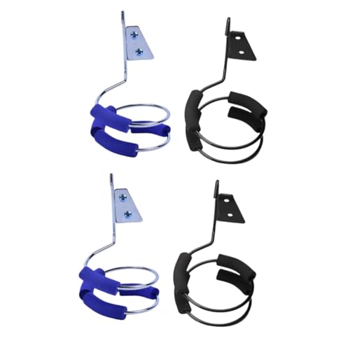 Support de sèche-cheveux acier étagère murale salle de bain rangement pratique, 4 pièces