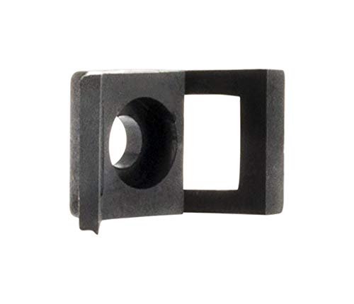 Zenitech - Lot de 100 embases à visser - Noir