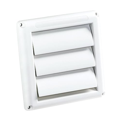 Rejilla de ventilación para aire Ventilación Plástica para pared con 3 aletas para conducto de calefacción y enfriamiento miniatura 1