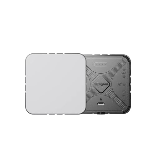 Image of Digitek (LED-D11W) Mini 11W Bi-Color LED Video Light with 120 Beam Angle, 2000mAh Battery, Brightness Adjustment, 2500K-9900K, Type-C Charging, 1 /4 inch Mount, 40 LEDs Bulbs, for Vlogs & Live Streaming