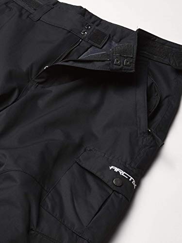Arctix Kids Snow Sports Cargo Snow Pants With Articulated Knees, Black, Medium #TOP2