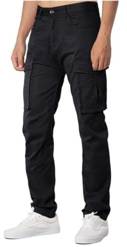 AIFARLD Men's Cargo Pants Lightweight Pants Relaxed Fit Stretch Joggers Hiking Travel Casual Work with Pockets2