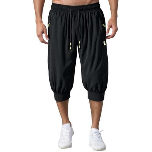 Men's Casual Jogger Pants Lightweight Breathable Comfortable Outdoor Walking Hiking Workout Elastic Waistband