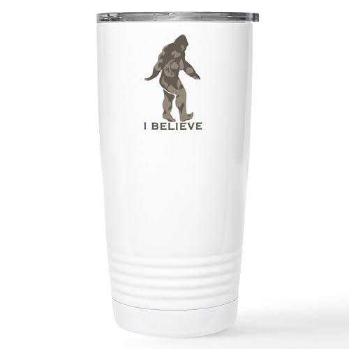 CafePress I Believe In The Bigfoot Stainless Steel Travel Mu 20 oz. Insulated Stainless Steel Coffee Tumbler