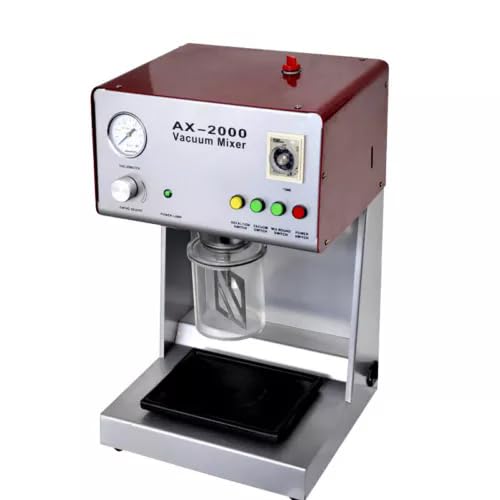AX-2000B Dental Vacuum Mixer Lab Equipment Plaster Mixing Machine 150W 750ml