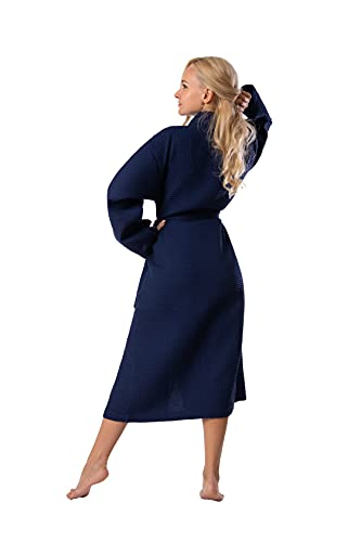 Image of BAGNO MILANO Women's Robes, Waffle Robes For Women, Turkish Cotton Bathrobes For Women