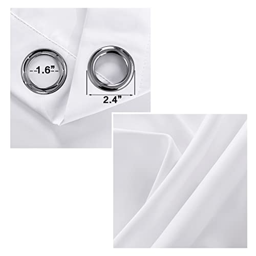 Xtmyi Closet Curtain For Bedroom Closet Privacy,Faux Folding Accordion Doors,Blackout Soundproof Divider Curtains For Doorway Shower Bathroom Laundry Room,80 Inch Length,White #TOP7