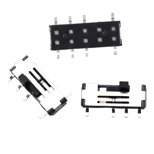 Mini interruptor deslizante 2P3T palanca SMD 3 posiciones MST-23C02 3.5x10mm 20 piezas