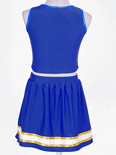 Disfraz uniforme animadora niña azul 16 años miniatura 5