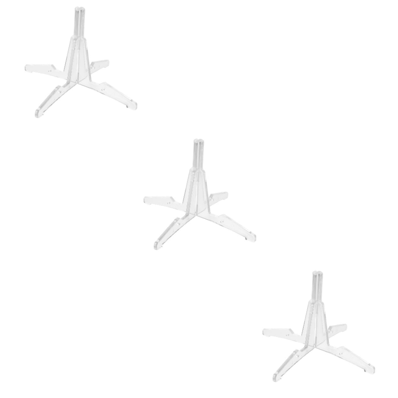 Totority 3 Pcs Clarinet Stand for Flute Portable Wind Instrument Stand Strong Grip Prevents Damage to Wooden Floor White