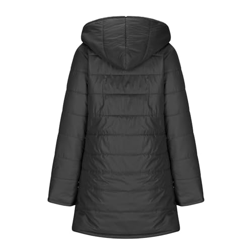 Padded Down Jackets for Women Winter Fall Long Sleeve Hooded Basic Puffer Jackets Hooded Outfits Women 2025 Fashion3