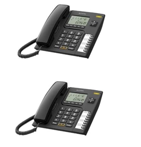 Alcatel-T-76-Black-Corded-Landline-Phone-with-Caller-id-Hand-Free-Function-Pack-of-2