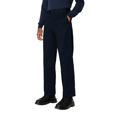 Armani Exchange Men's Merino Wool Mix Pullover Logo Sweater