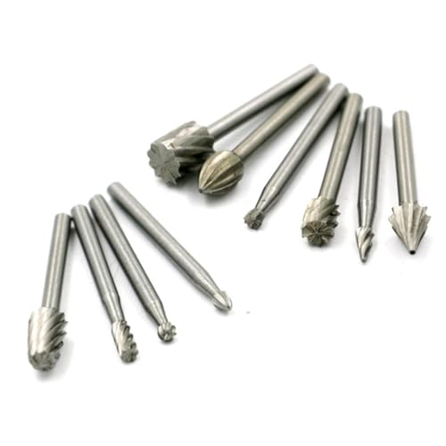Set de 10 Puntas Rotarias para Tallado en Madera miniatura 1