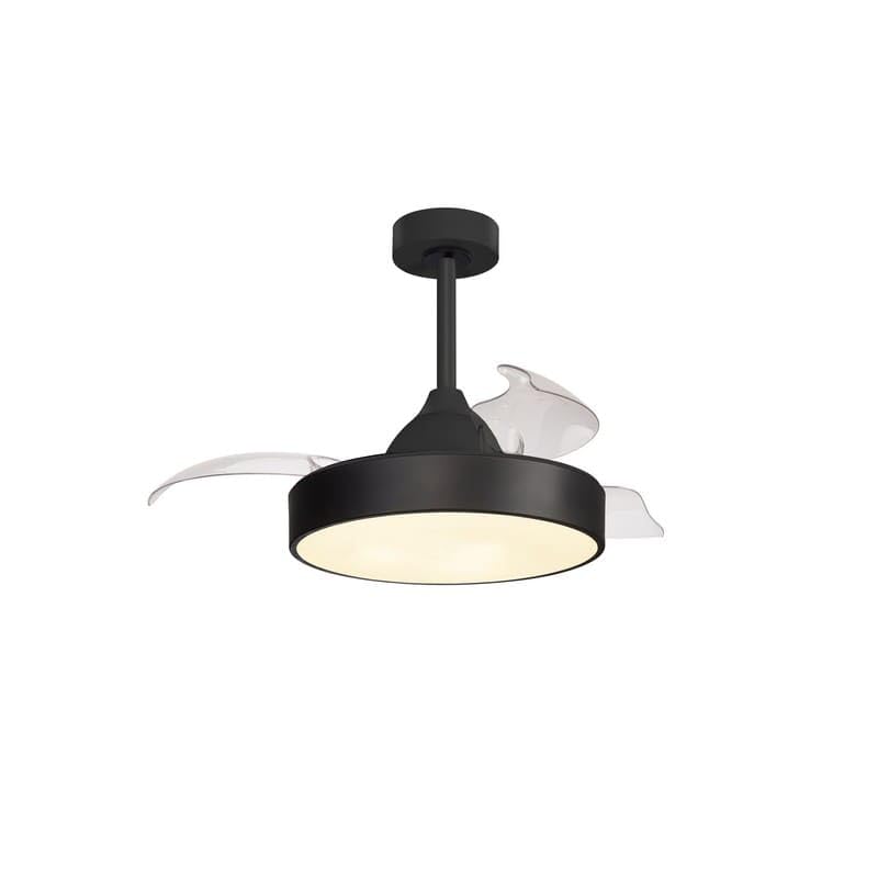 MANTRA - Ventilatore da soffitto LED ALASKA MINI 45W nero 2700K-5000K 2500LM